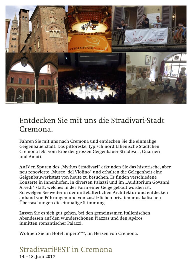 Stradivari Reisen 2017_Cremona